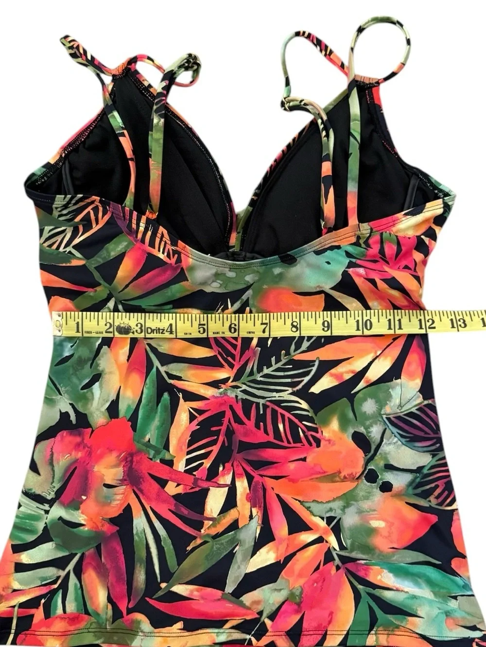 Lauren Ralph Lauren Tankini Top Only NWT Underwire Tummy Control Tropical 6